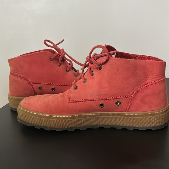 Jezequel Suede Shoes Salmon Colour Size 8 - Picture 5 of 9